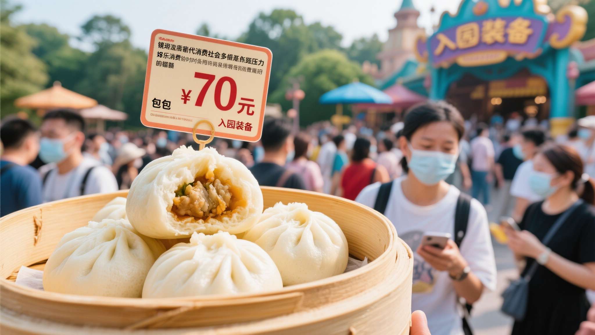 穷人还是不要去了!上海迪士尼一个包子70元引发众怒 穷人还是不要去了!上海迪士尼一个包子70元引发众怒
